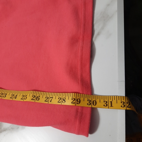 Quaker Factory Women's Top Coral White Silver Embellished Neckline 3/4 Sleeve L - Picture 10 of 10